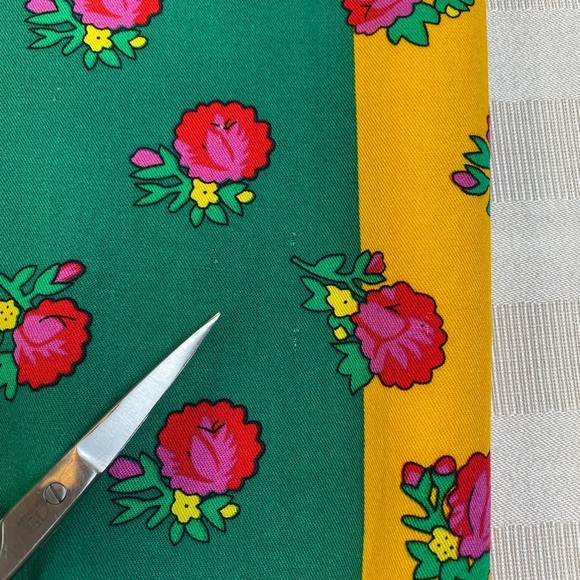 Colorful Floral Long Skirt Tassel Hem Trim Elastic Waist. Girls Sz 16/Women’s S - Picture 7 of 12